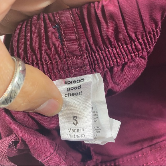 Spread Good Cheer! Woman’s Small Scrubs Flare Leg Drawstring - Picture 2 of 8